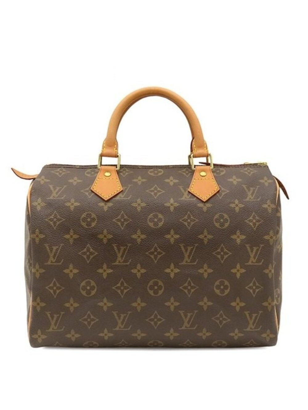 Louis Vuitton Handbag Speedy 30 Monogram Canvas Gold Mini